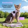 Light Soft Cat Harness Anti‑Escape Pet Chest Back Strap Support Locator Installation Anti‑Lost Adjustable Walking Harness for Kitten Cat