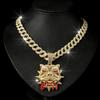 Hip Hop Personality Bulldog Pendant Necklace Trendy Personality Fashion Cool Men's Accessories