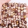 Round Beads 15" Strand Australia Zebra Jasper For Jewelry Making 4 6 8 10MM Natural Stone Pick Size DIY Bracelets Necklace