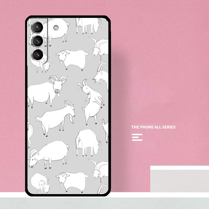 Cute Baby Pygmy Goat Phone Case For Samsung Galaxy S25 Ultra S20 S21 S22 S23 S24 S9 S10 Plus S25 FE Cover Coque