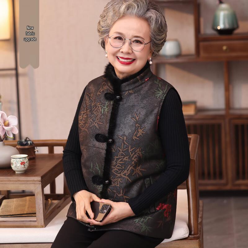 

YUZHAOLIN Women s Thickened Winter Padded Vest 3XL