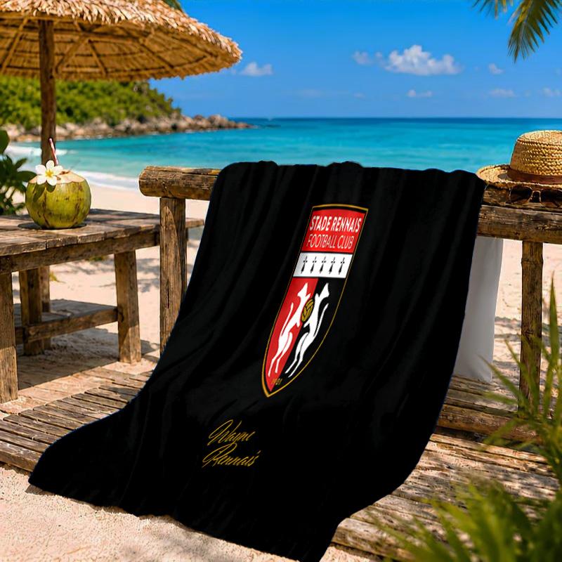 Stade Fc Emblem Beach Towel Microfiber Beach Towel, Lightweight and Quick-Dry, for Summer Travel, Swimming Pool Fan Birthday Gift