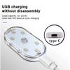 Car LED Touch Reading Light Wireless Interior Atmosphere Light Auto Roof Ceiling Lamps for Door Foot Trunk Storage Box