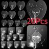 1-20PCS Transparent Stainless Steel Strong Self Adhesive Hooks Key Storage Hanger for Kitchen Bathroom Door Wall Multi-Function