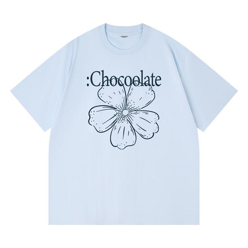:CHOCOOLATE Daisy Couple Print Short Sleeve T-Shirt