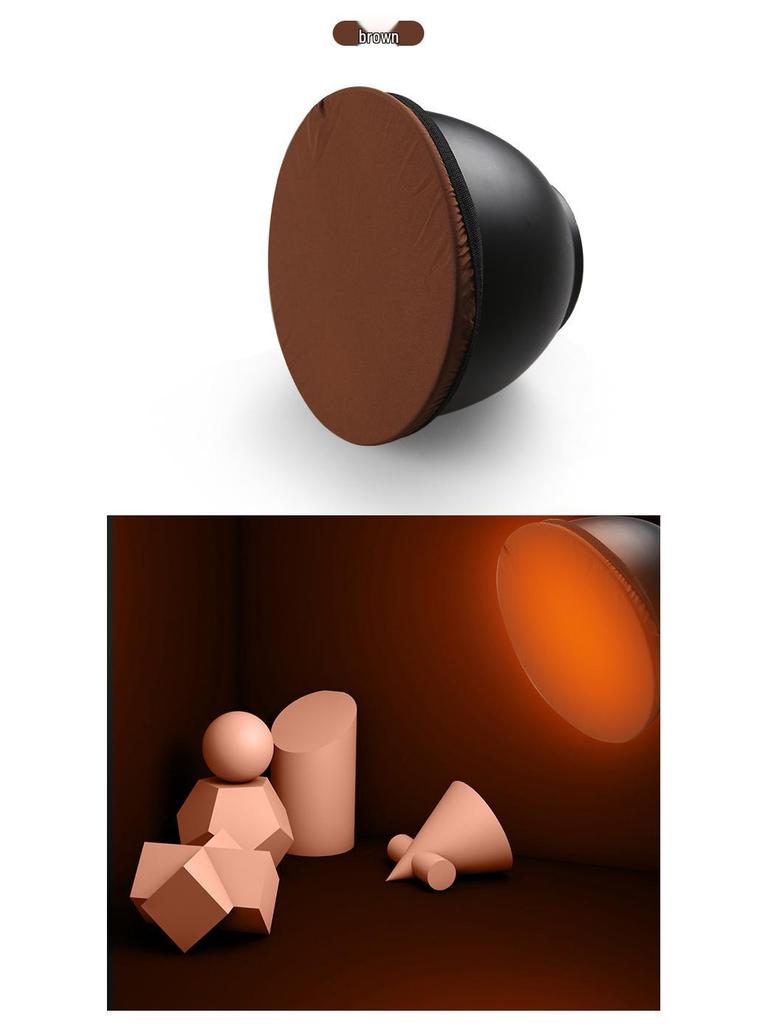 18cm Runde Softbox Blitzdiffusortuch, 7 Farben, Universeller 7-Zoll Fotolampenschirm.