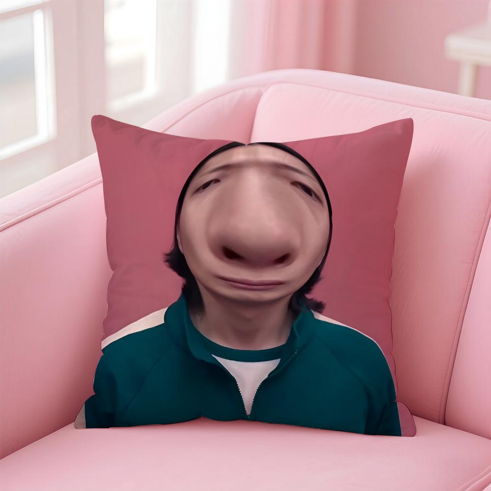 Funny RRoh JJae Won Meme Cushion Cover Pillowcase Short Plush Invisible zipper Room Sofa Cushion Cover