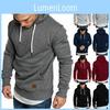 Mens Hoodies Hooded Sweatshirt Sweater Jumper Comfy Pullover Outwear Tops Coat