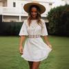 2019 European American Summer Backless Tassel Lace Dress for Women