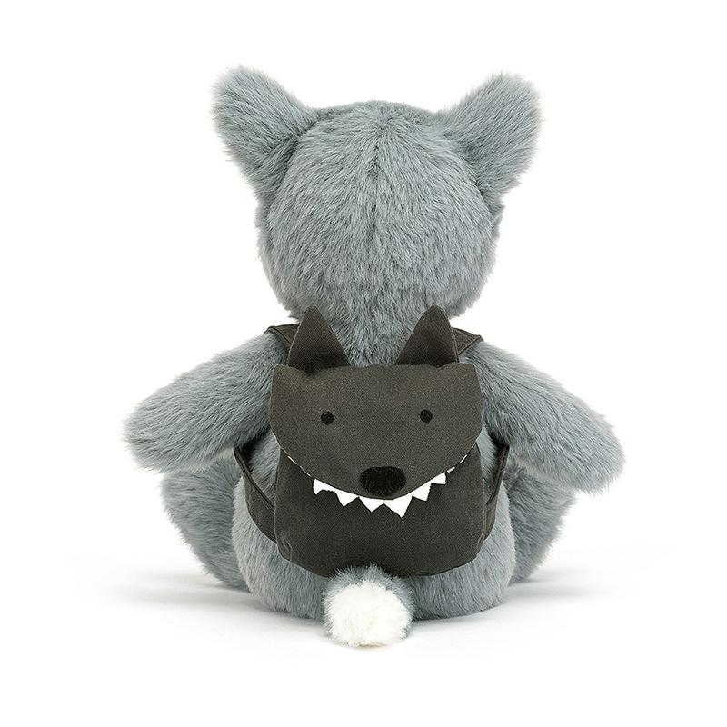 JELLYCAT Woods Animal Series Backpack Wolf Fun Doll Plush Doll 22cm high