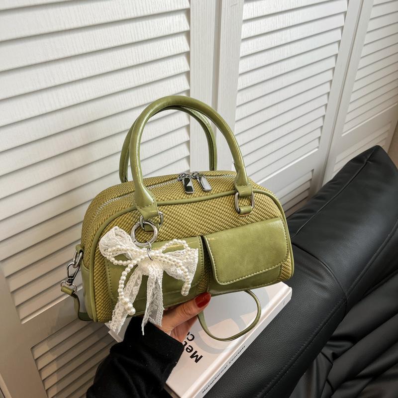 High-end small bag women's summer new niche messenger bag portable bowling bag