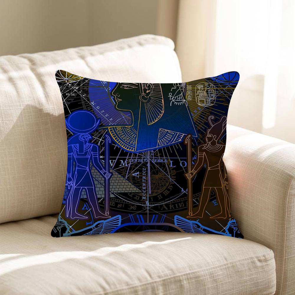 Altes Ägypten Kunst Kissen Anime Kissen Sofa Bett Kopfkissenbezug Kissenbezug Mode