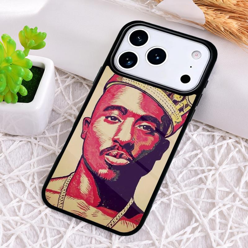 Freddo 2Pac Tupac Shakur Phone Case for iPhone 17 Air 16 15 11 12 14 13 Pro Max Shockproof Cover