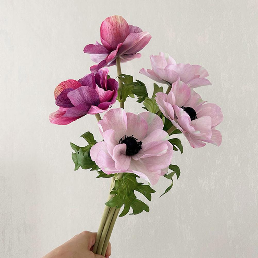 No Maintenance Flower Artificial Flower Stem Uv Resistant Silk Bloom Realistic Faux Flower Centerpiece for Home Office Wedding