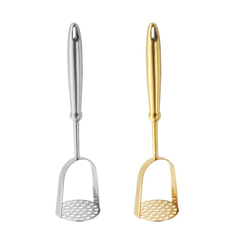 Stainless Steel Manual Masher for Potatoes, Pumpkins, and Baby Food