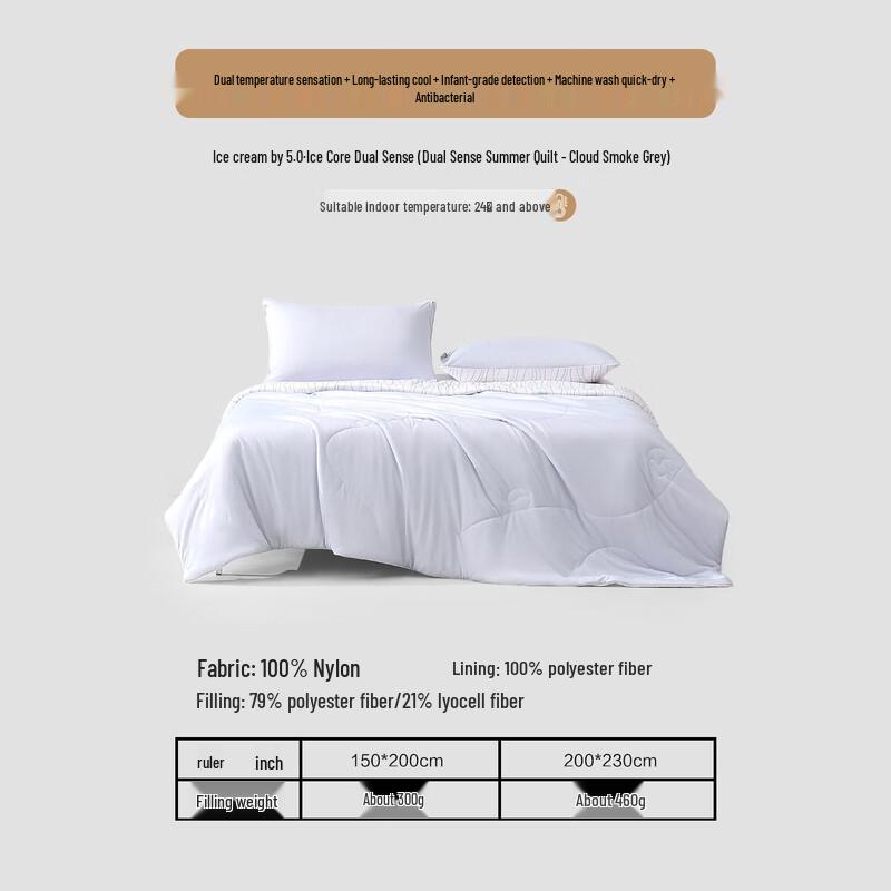 Mercury Home Textiles Ice Cream 5.0 Dual-Sense Summer Quilt