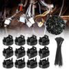 Universal Nylon Cable Tie Buckle-Heavy Duty Zip Ties Design Pin Cable Holder Button & With Ties Tool Bases With Plastic A4M9