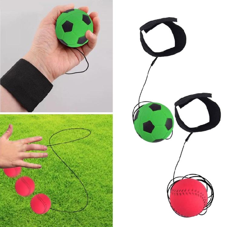 Wrist Return Ball Elastic String Rebounds Ball Game Wristbands Football Wrist Strength Trainer for Children Kids