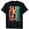 Retro Sunset SUP Stand Up Paddling T-Shirt