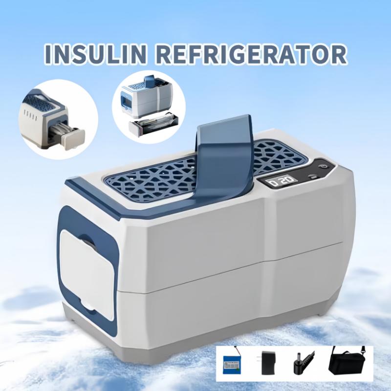 7800mAh High Quality Rechargeable Insulin Cooler Mini Fridge Portable Medical Refrigerator 5-8°C with Crossbody Bag for Travel