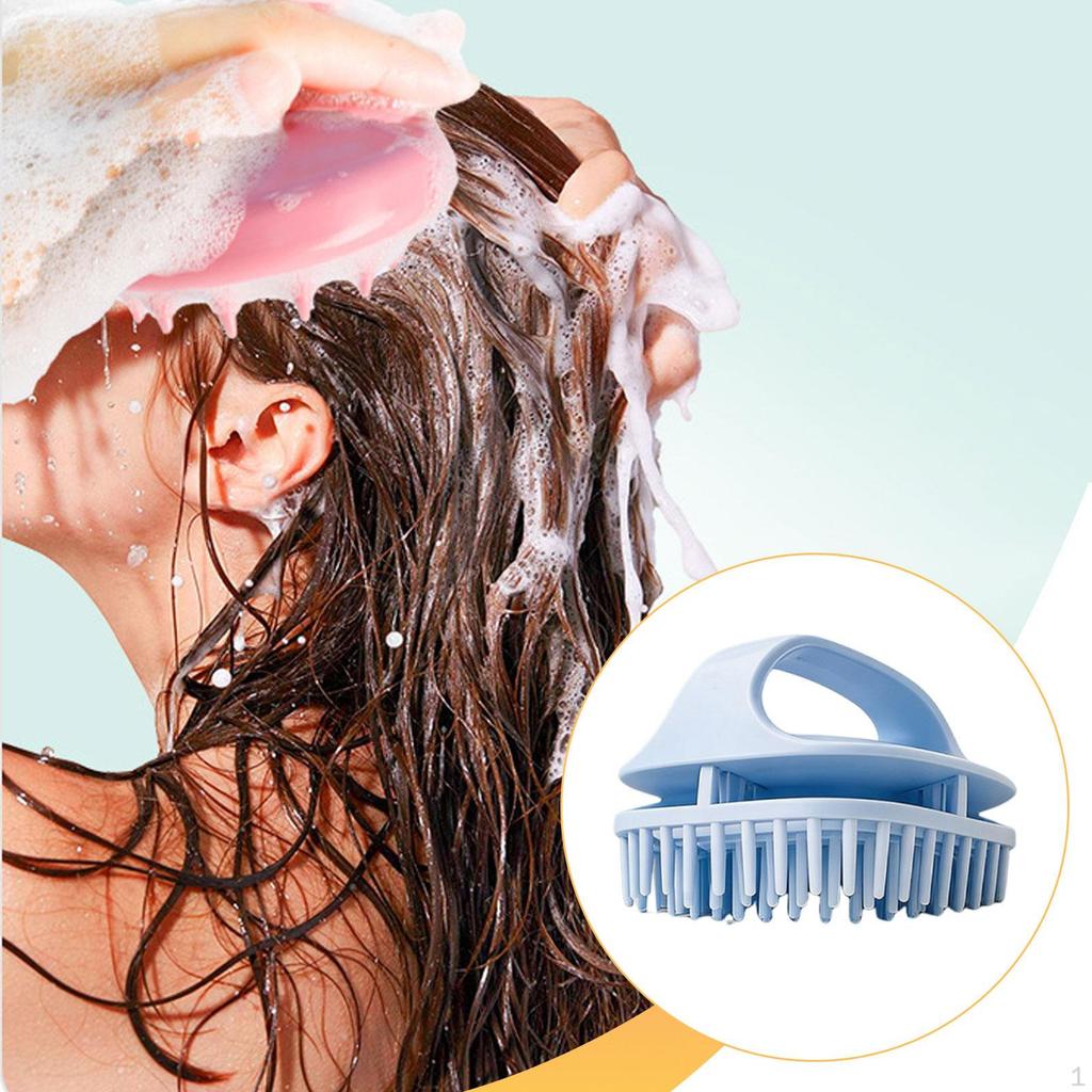 Scalp Massage Brush Set, Hair Washing Brush, Compact Rubber for Removing Residue,