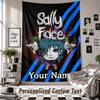 Custom Tapestry Wall Hanging, Sally Face Personalized Name Text Home Wall Decor