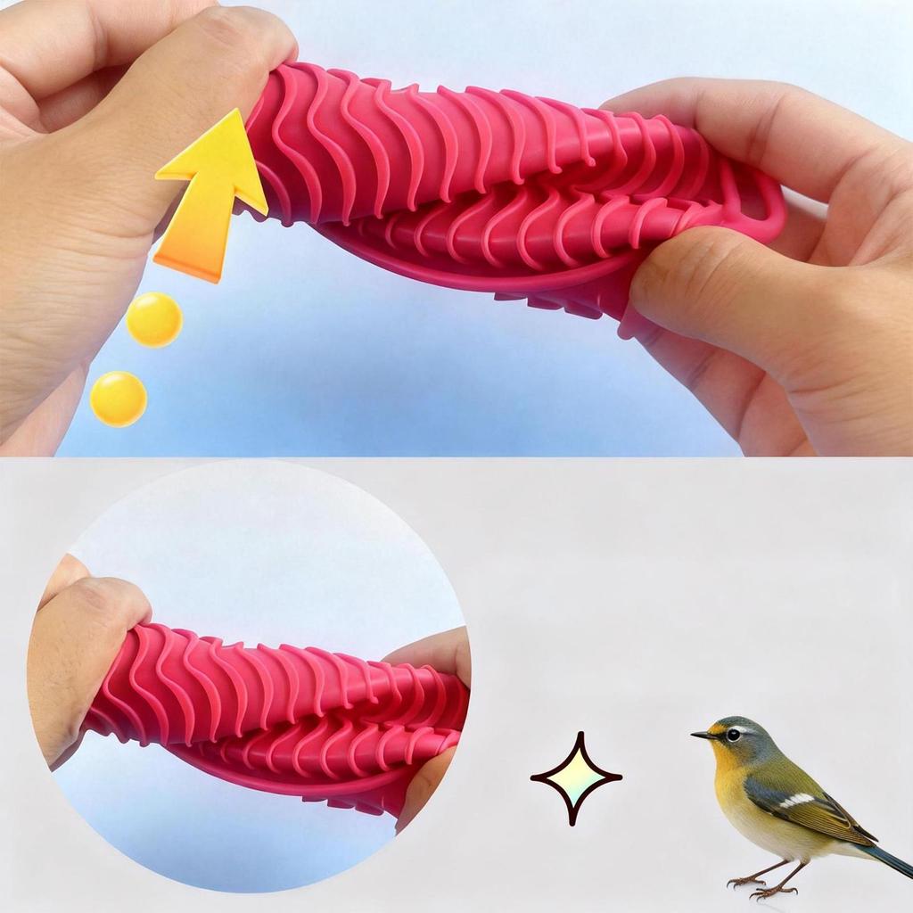 Bird Feeder Mat Bird Foraging Toys Puzzle Parrot Foraging Toys Soft Bird Foraging  Silicone Mats Parrot Cage Accessories