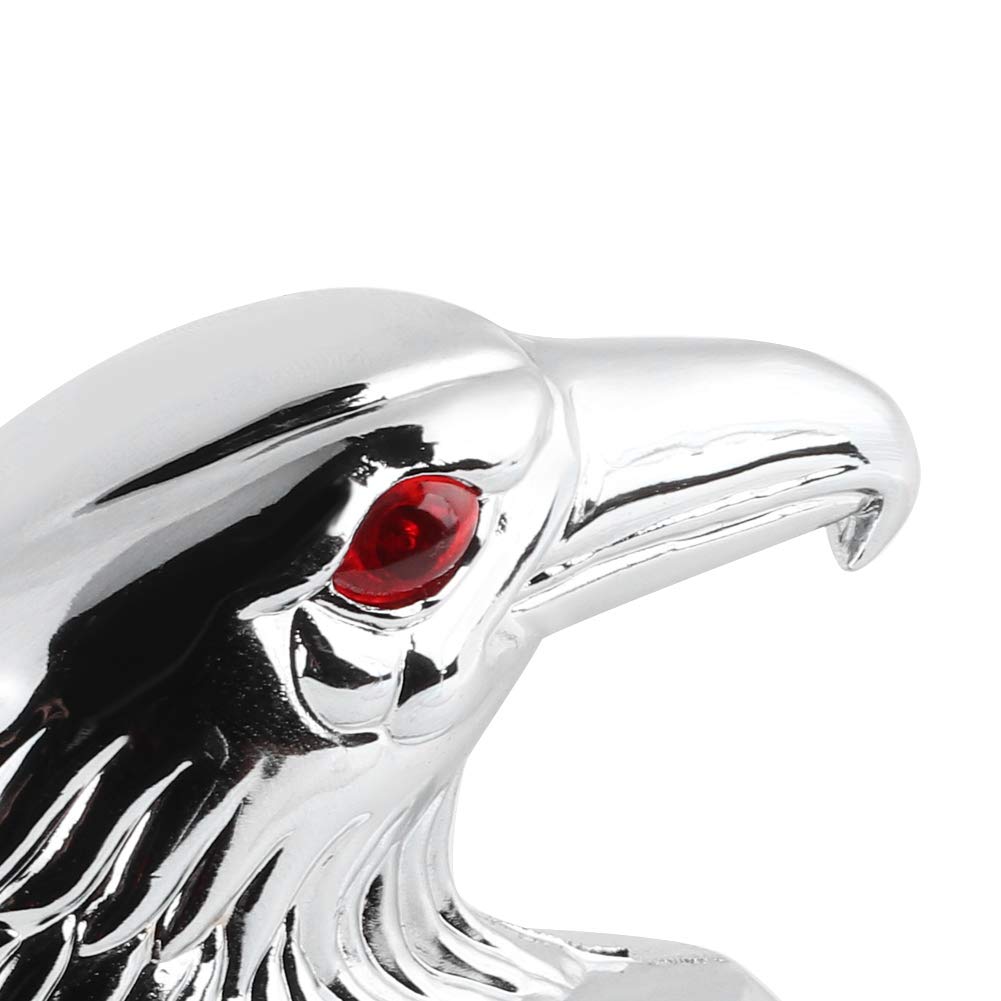J-ouuo Ornamento Universale per parafango anteriore di motocicletta Statua Testa d'Aquila Cromato
