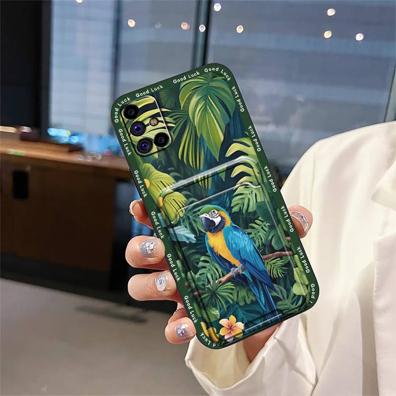 Back Cover Dirt-resistant Phone Case For Samsung Galaxy M31S/SM-M317F/M315F Cute Cover Soft Case Card Bag Cartoon TPU