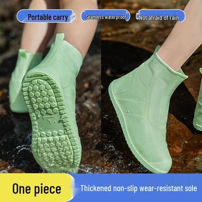 Waterproof Non-Slip Unisex Silicone Rain Boot Covers - Thickened, Wear-Resistant, Outdoor Protection.