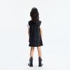 little MO&Co. Girls' Tencel Denim Sleeveless A-Line Zipper Dress