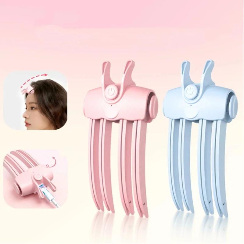 1 Set Hair Roots Volumizing Hair Clips Heating Fluffy Hairpin Hair Roller Curling Bangs Clips Women Curling Fixed Shape Clips