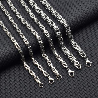 Explosies Heren Dominante roestvrijstalen keizersketting Titanium stalen ketting Nieuwe herenketting met gespketting.