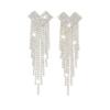 Super Flash Exquisite Korean Edition Evening Banquet High End Charm Earrings and Earrings Jewelry
