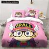 3D Cartoon DR S-Slump Arale 2/3pcs Bedding Set Sheet King Twin Double Child Bedding Set Mircofiber or Polyester Duvet Cover Sets