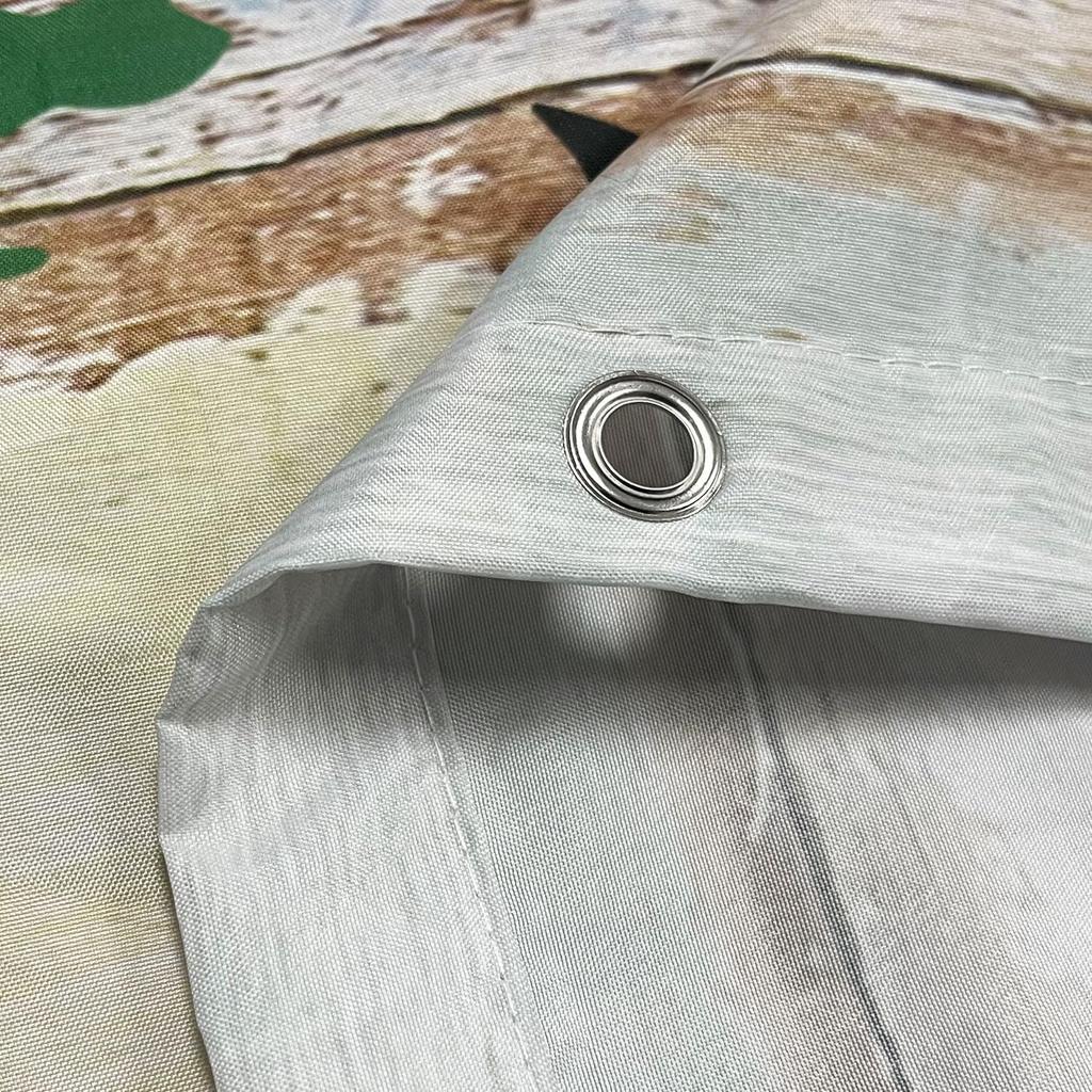 JAWO Camper Shower Curtain for Travel Trailer, RV Shower Curtain for Camper Size Farmhouse Camping Bath Curtains Hooks Included(47" W X 64" H), Multi