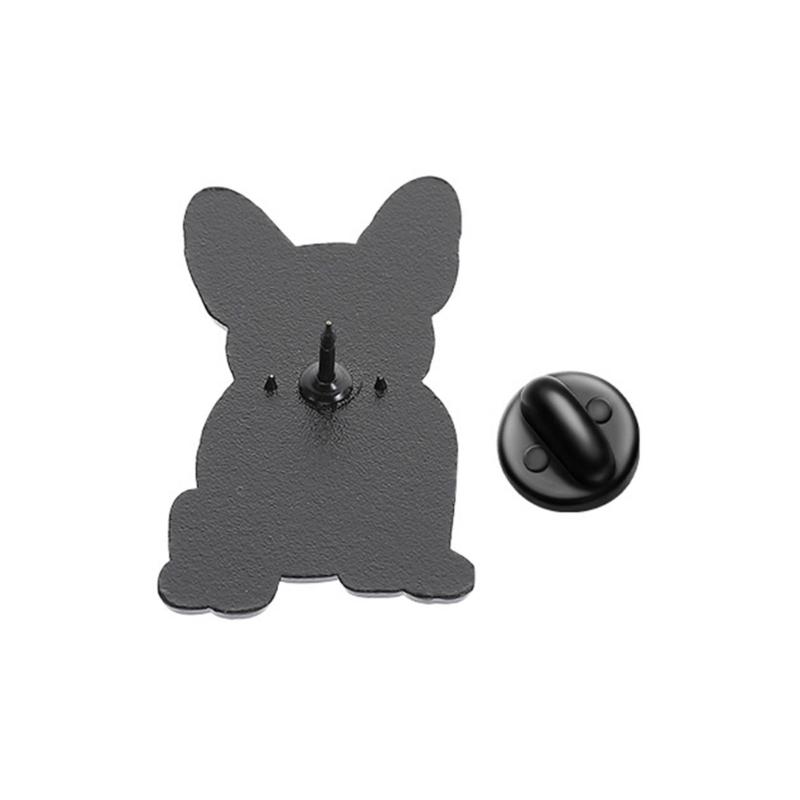 Cute White Puppy Shape Enamel Brooch Pin Pet Inspired Jewelry For Women Men Casual Wear Gift Anniversary Party Outfits