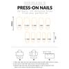 24Pcs Fake Nails Leopard Tip Press on Nails Rhinestone False Nails Press On Nails Artificial Nail Tips For Women Nail Tips