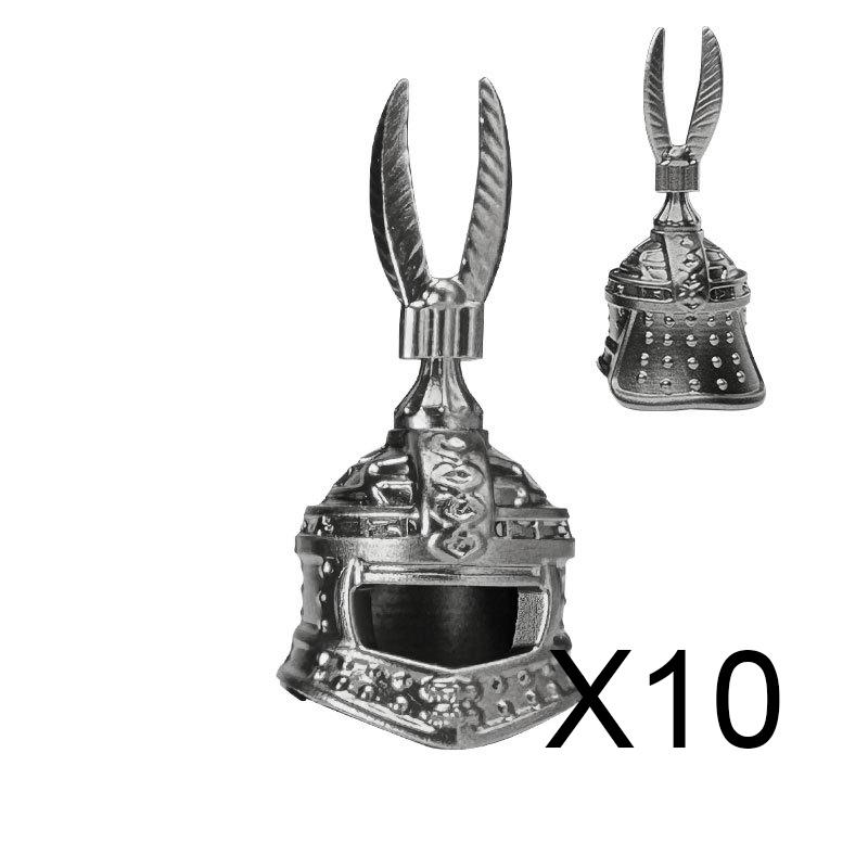 MOC Bausteine Mittelalter Ritter Soldat Actionfiguren Waffen Zubehör Schwert Speer Umhang Weste Helm Rüstung Geschenk Spielzeug Stein