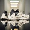 Men'S Sock Knit Chunky Platform Sneakers Breathable Thick Sole Casual Shoes Shock Absorbing Streetwear Outdoor Sports Trainers