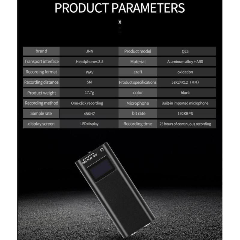 16GB Digital Voice Recorder 192Hrs Long Hours Storage Capacity for Lectures Meetings Interviews Clear Sound
