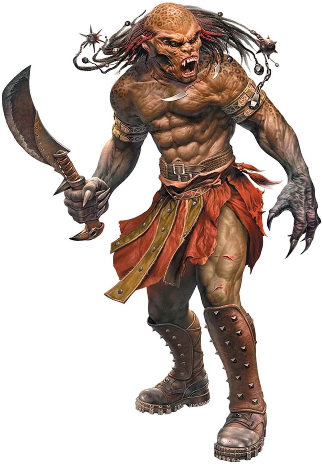 

Master Box Странные спутники в конце вселенной, серия 3, зверочеловек-гладиатор Чак, пластиковая модель MB24057 1/24