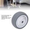5 Inch Rubber Wheel 200KG Load Capacity Shock Absorbing Hard Wearing Quiet Solid TPR Wheel for Cart Trolley