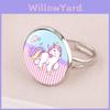 Colorful Adjustable Unicorn Time Gem Ring Cartoon Children's Jewelry