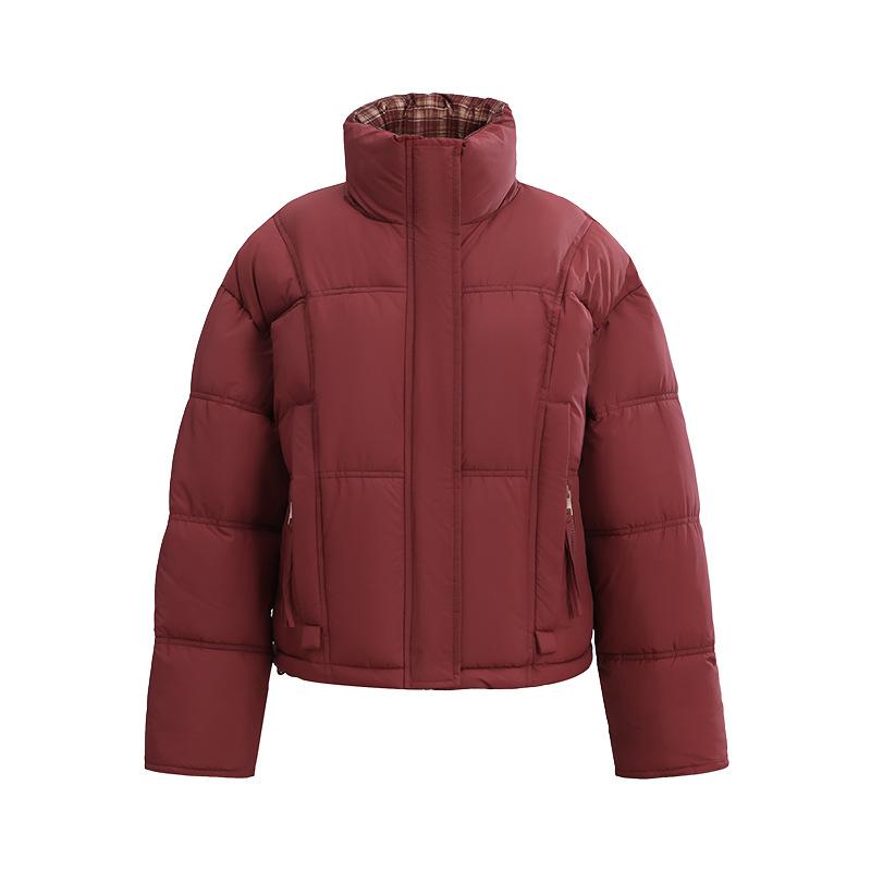 New stand-up collar short down cotton-padded jacket for women's winter thickened small versatile cotton-padded jacket