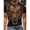 Summer fashion men's printed T-shirt sports casual  men's popular short sleeved top
