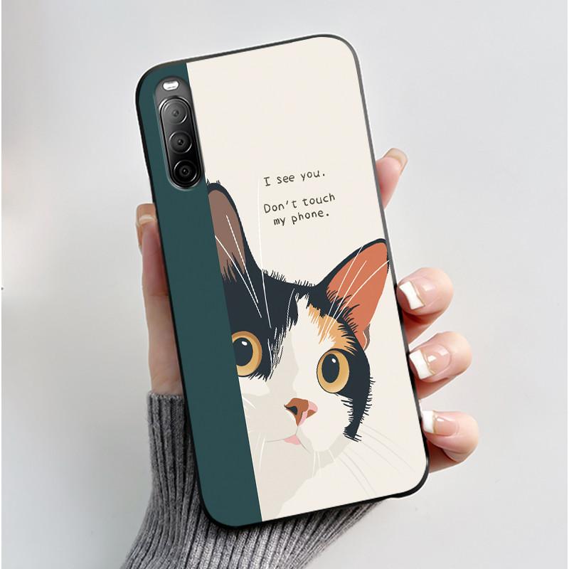 Black Case For Sony Xperia 10 II Luxury Fashion Anti-scratch Shell For Sony Xperia 10 III/Xperia 10 III Lite Cool Dragon King