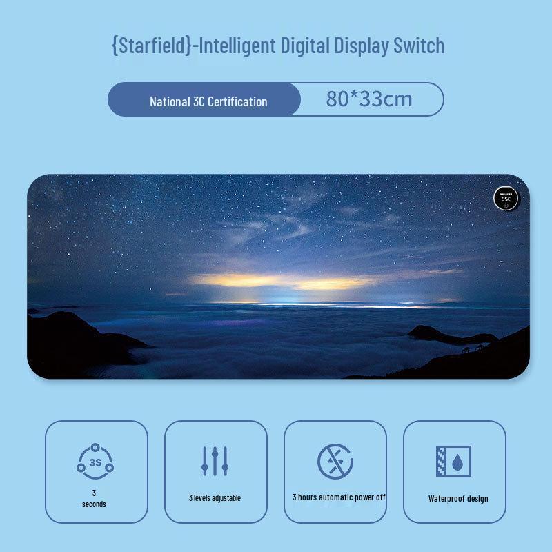 Large Cartoon Heated Mouse Pad - Warm Desk and Hand Warmer