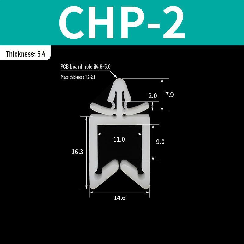 CHP Series Snap-On Cable Organizer - Fixed Base Wire Clip for Aircraft-Type Wire Harness