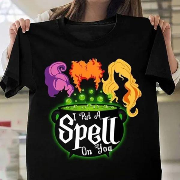 Hocus Pocus I Put A Spell On You Sanderson Sisters T-Shirt S-5XL